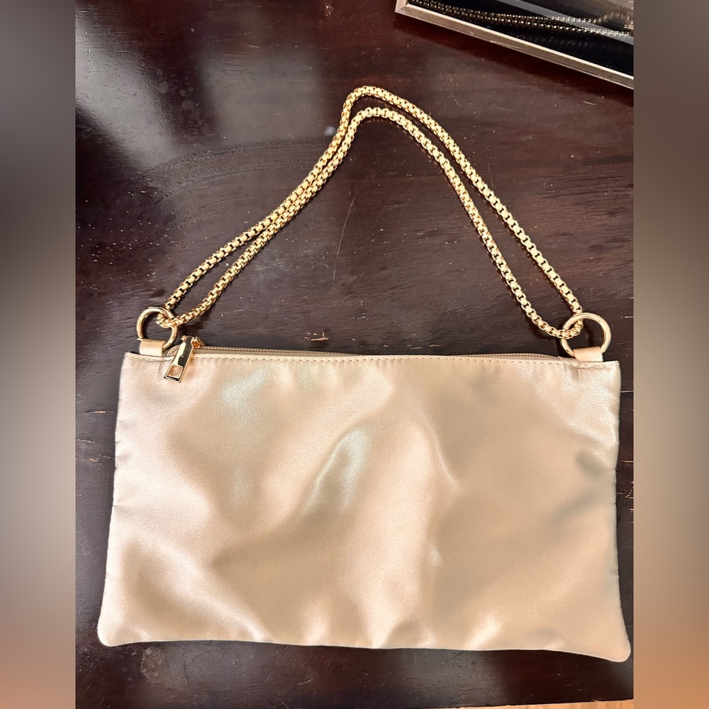 Amazon Gold Clutch with Chain Strap